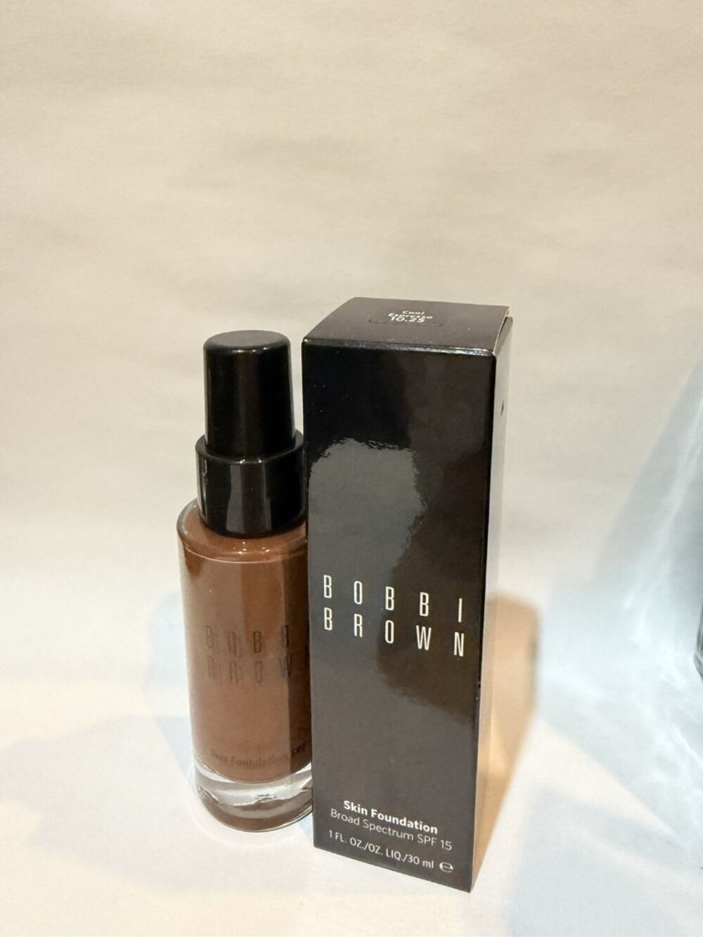 Bobbi Brown Skin Foundation SPF 15  COOL ESPRESS0 10.25  1 oz 30ml NIB